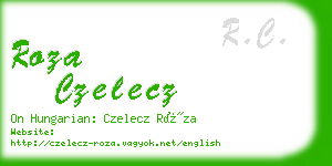 roza czelecz business card